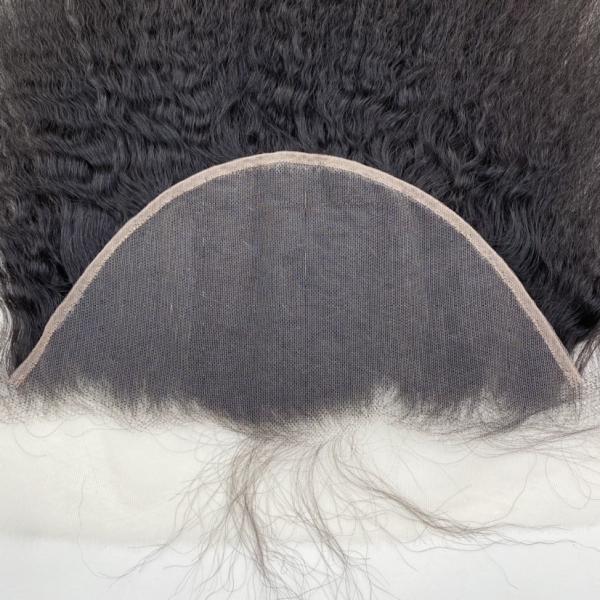 Kinky straight Transparent Hd Lace Frontal 13X6 Lace Front Human Hair Pre