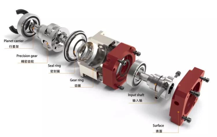 Speed Reducer Motor AGV Spare Parts Precision Planetary 90 Degree Right Angle Gearbox