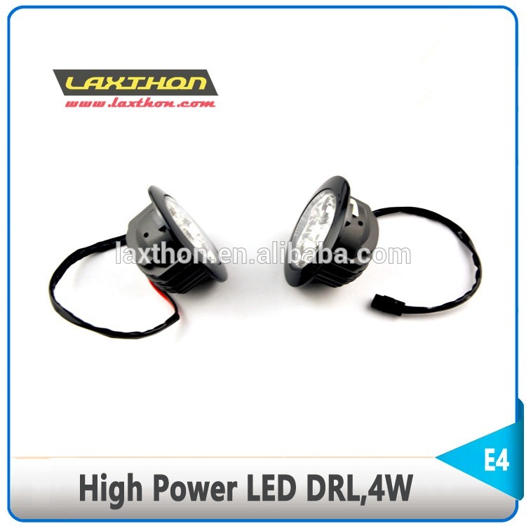 406HP Round Shape LED Daytime Running Light 4W For Car Long Working Life