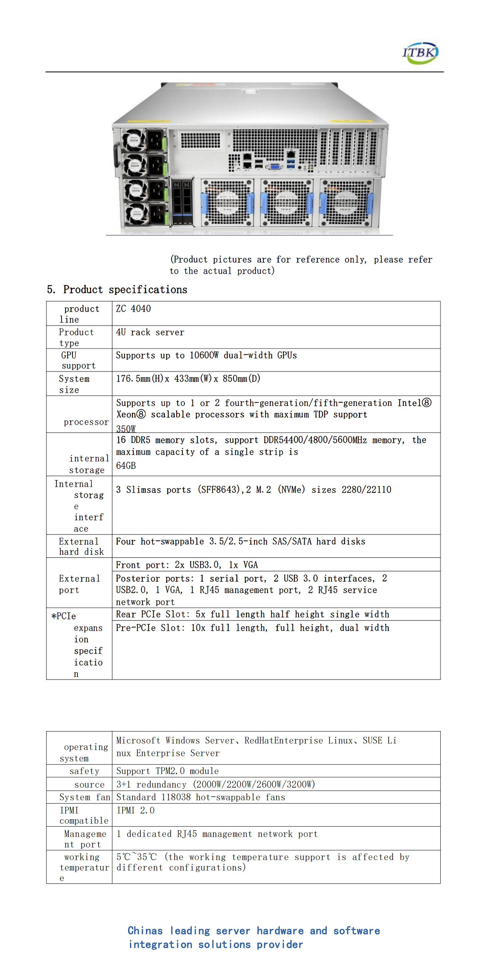 5.6GHz 4U Rack Server for Enterprise Workloads