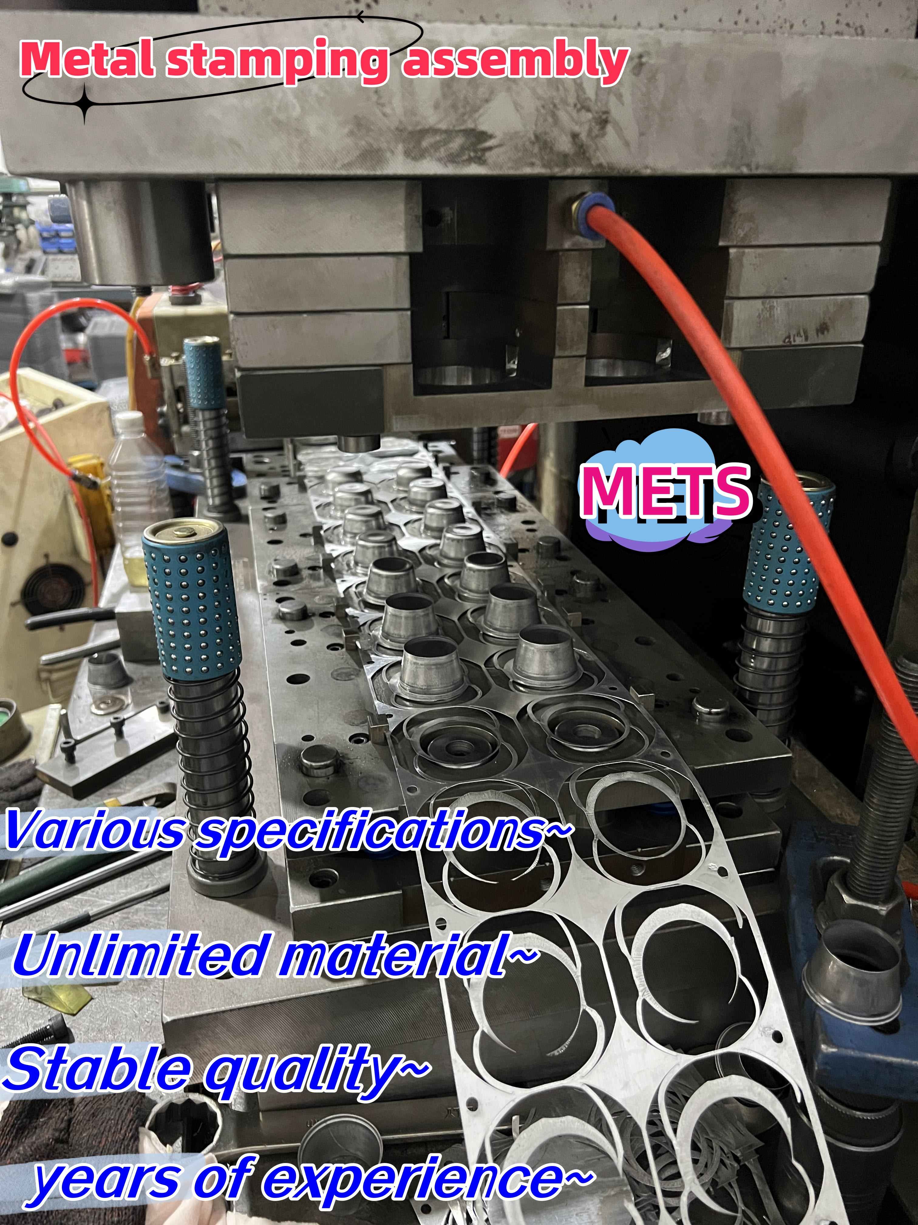 Progressive automatic die continuous drawing die metal stamping parts production