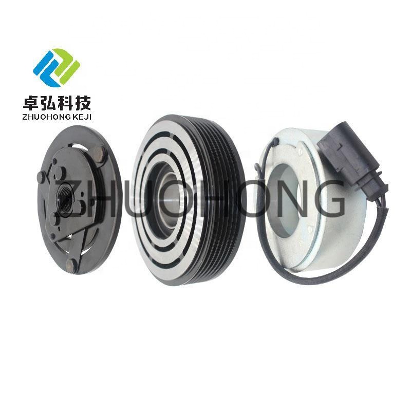 OE NO. JH-COPUDZ003 Auto AC Compressor Pulley Clutch Kit 6PK 130MM 12V For VW FAW BORA 1J2
