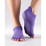 Custom logo, design anti-slip cotton knitting toe yoga socks