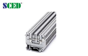 Quality Terminal width 5.2mm 300V 20A Din Rail Terminal Blocks AWG 30 - 12 wholesale
