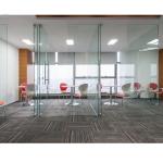 Restaurant Acoustic Aluminum Frame Glass Partition Wall For Panoramic