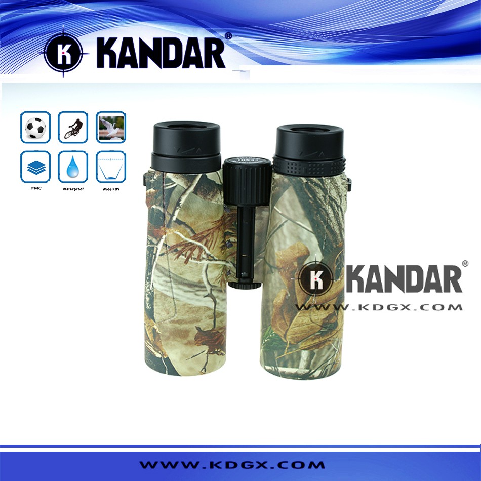 High Power and Wide View Antique Binoculars KANDAR M 6X24 for Hunting in Army Green