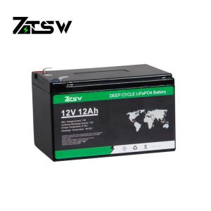 Quality Rechargeable 12v 12ah Ifepo4 Battery Pack 2000cycle Solar Light Battery wholesale