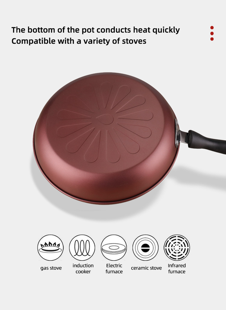 Multi-functional Induction Cooking Fry Pan Nonstick Cookware Cast Iron Frying Pan With Bakelite Handle