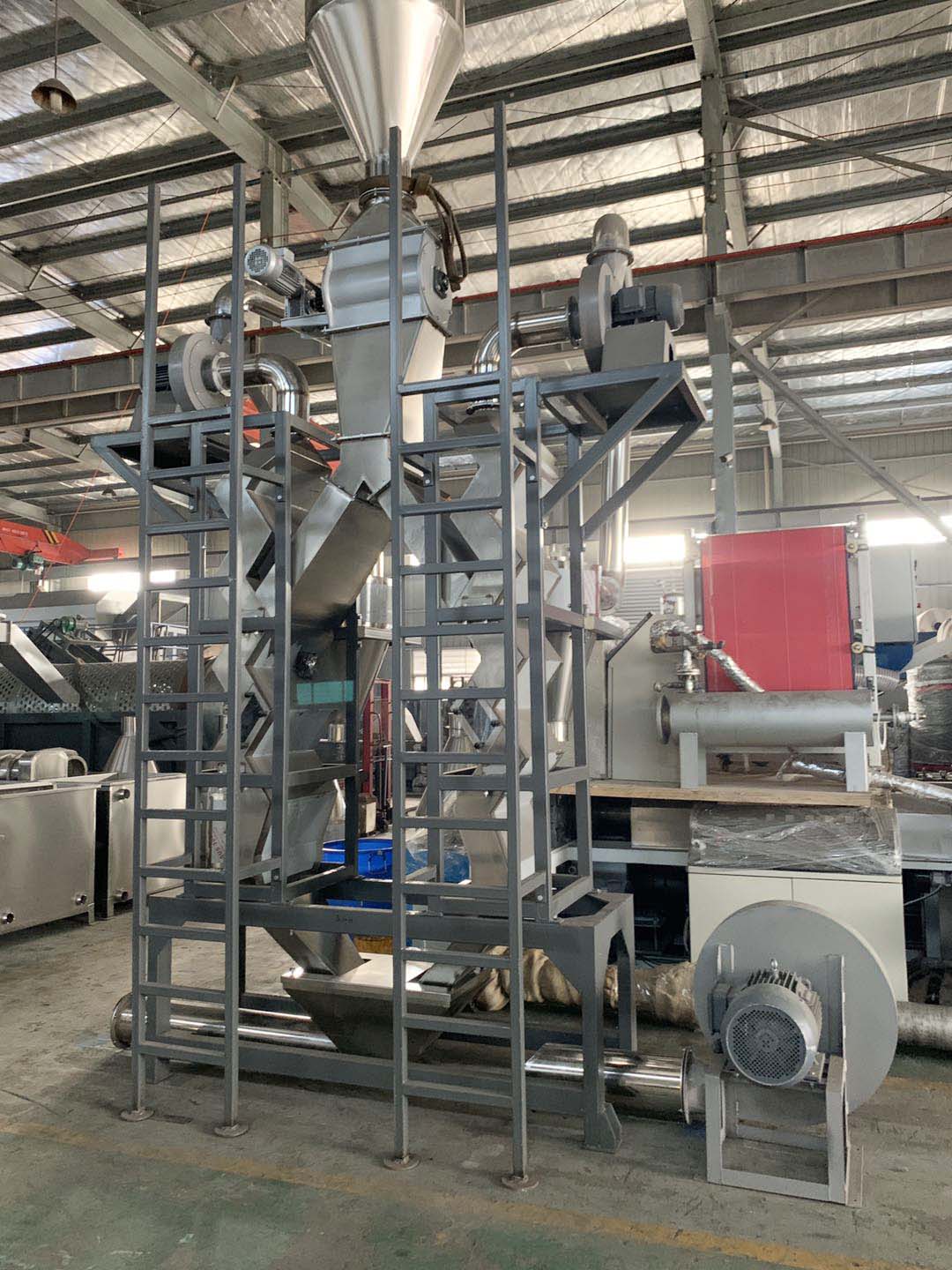 Zig Zag Portable Plastic Washing Recycling Machine HDPE Air Separator