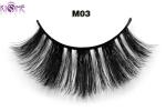 Whole sale new style 3D real horse hair eyelashes fur fake