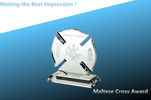 Quality crystal award/acrylic trophy/acrylic maltese cross award/crystal maltese cross award/glass wholesale