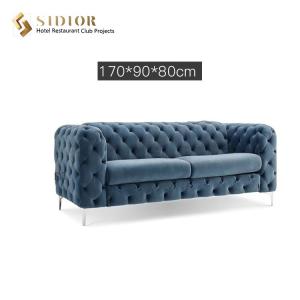 Quality Living Room 2 Seater Fabric Chesterfield Sofa 1.7M Length OEM ODM wholesale