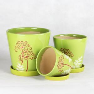Quality Small Round Ceramic Pots In Small Size A Stylish For Plants wholesale