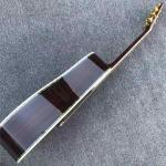 Custom New All Solid Wood Sunburst 41" D Type Acoustic Guitar Abalone Ebony