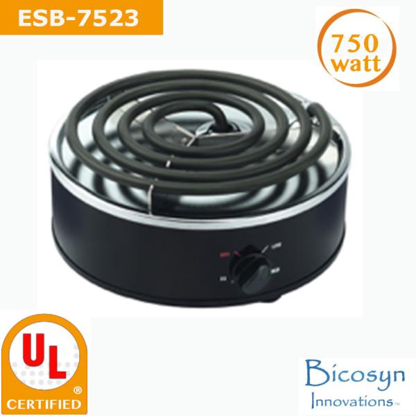 ESB-7523 750 Watt low price Compact Single Buffet Burner Electric Hot Plate,
