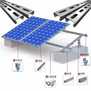 Quality Aluminum Solar Panel Brackets 1.4kN/m2 Snow Load Easy Bolted Installation wholesale