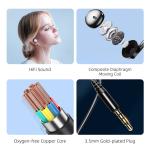 M15 Compound Diaphragm Wired Earphones 3.5mm PVC Mini Earphone Headset