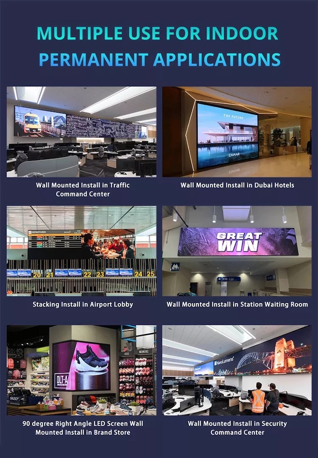 2mm Indoor Full Color LED Screen Advertising P2.5 LED Video Display Panel 1