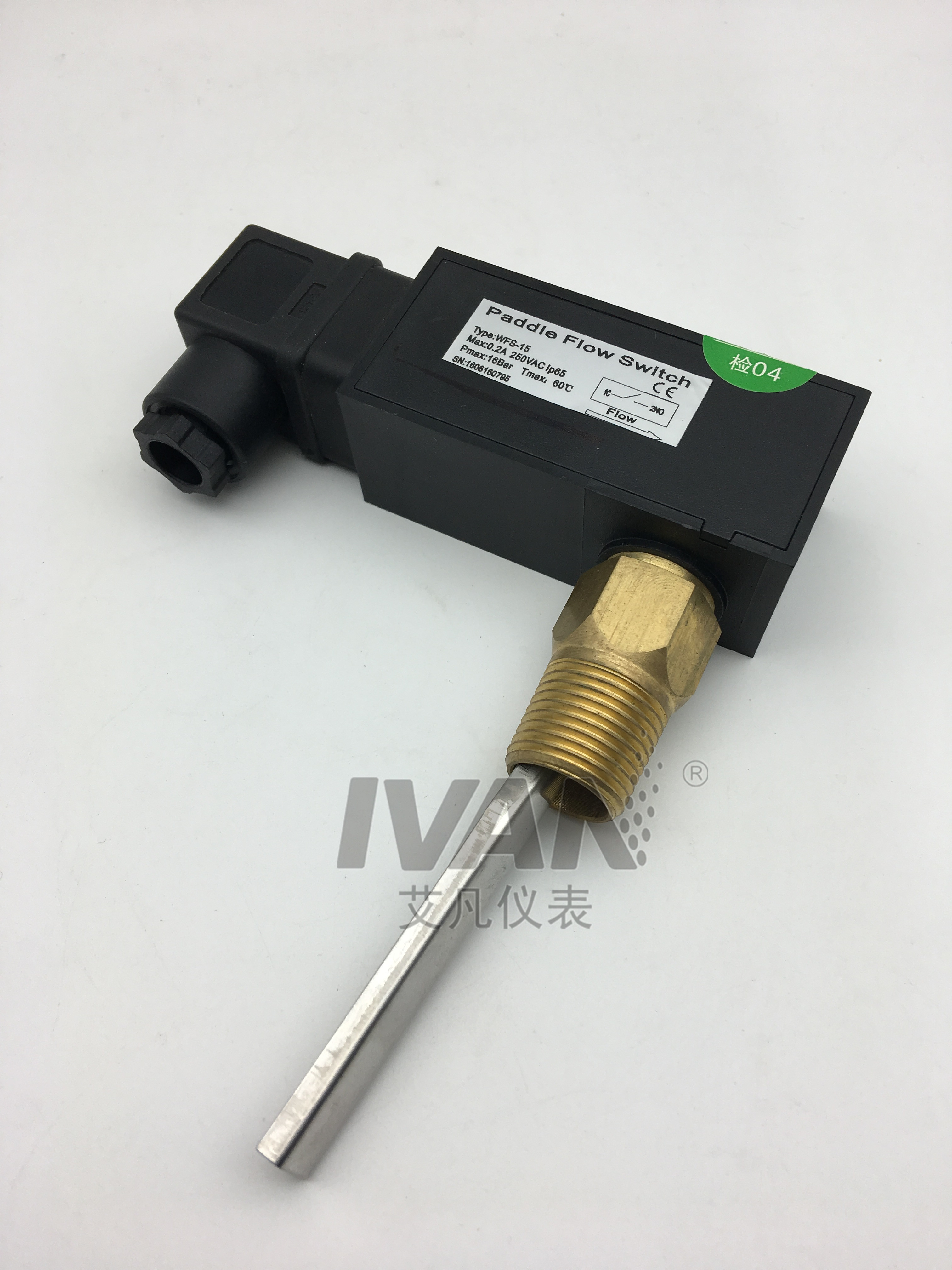 Precision Media Type Liquid Brass Flow Sensor Switch for Industrial Applications