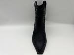 soft cow leather Womens Dress ankle Boots with studs design，pointed toe low heel