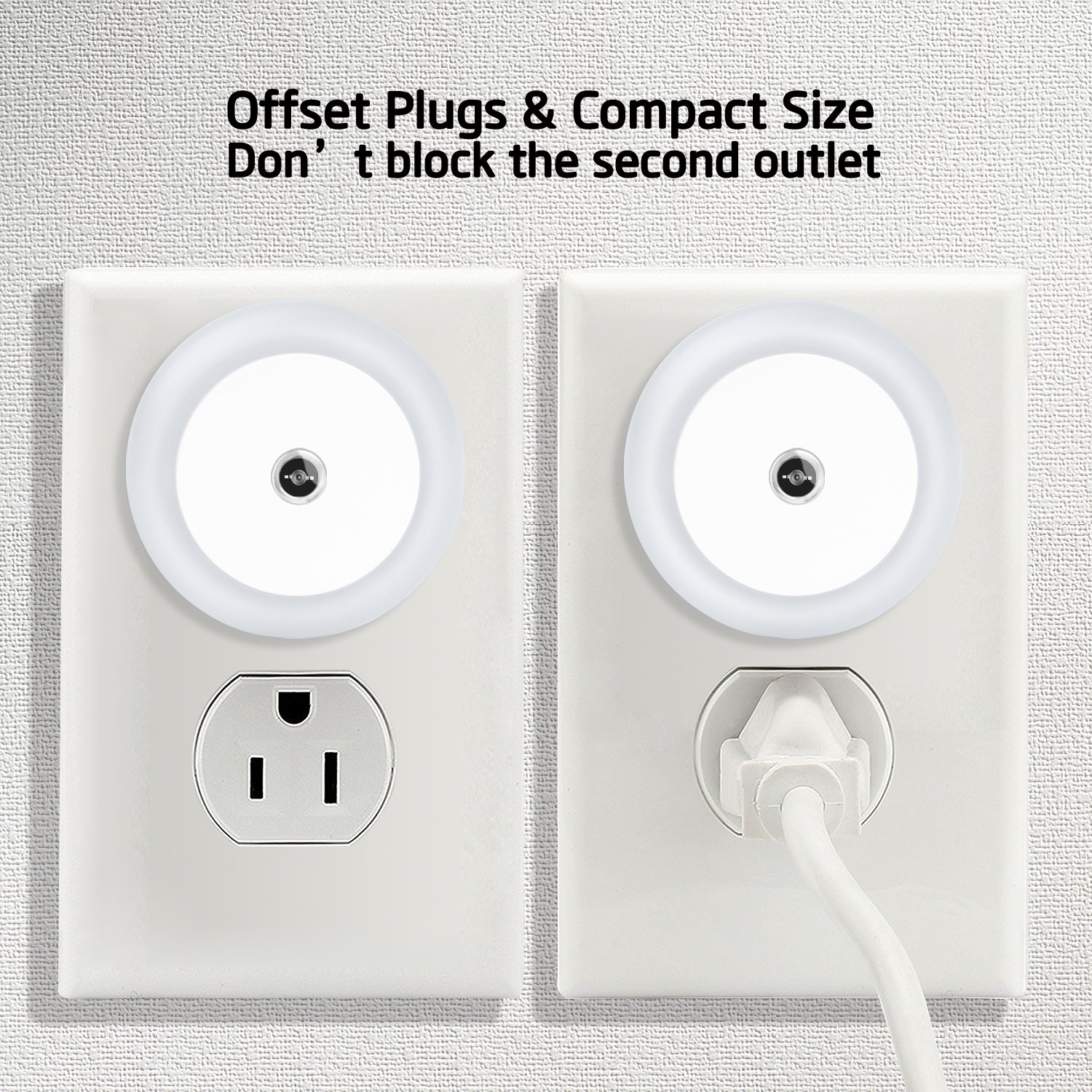 Plug in Led Motion sensor Light Sensor Lamp