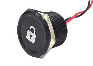 Quality Ip68 Aluminum Waterproof Piezo Touch Switch 19mm Latching Momentary Black wholesale