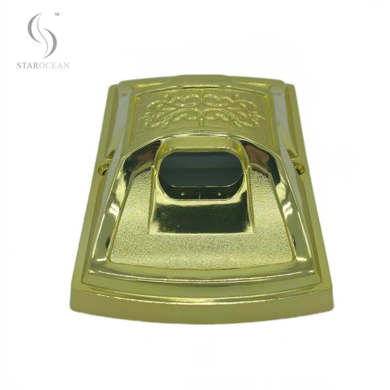 Gold PP Recycled Plastic Metal Rod Coffin Wrap Handle, Retro Coffin Handle 8#