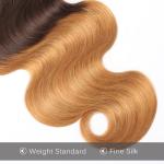 1b 4 27 Curly Lace Closure Full Hairs 100% Unprocessed No Shedding