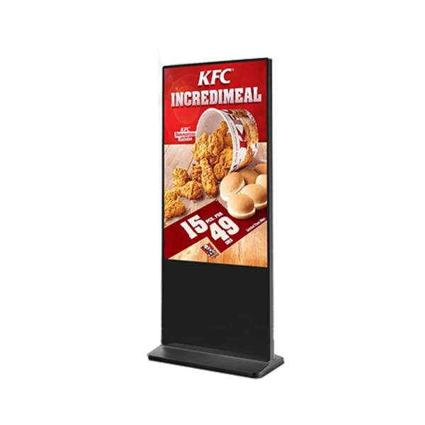 43 Inch Shopping Mall Advertising Touch Screen Kiosk Metal Case Toughened Glass
