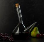Lead Free Glass Wine Decanter For Wine Gift Glass Collar Material OEM ODM