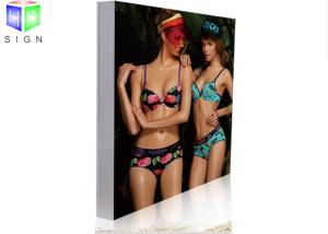 Quality Fabric Slim LED Light Box Sign Photo Display Light Box Aluminum Frame wholesale