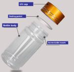Amber Pharmacy Bottles 150ml 200ml Plastic Pill Bottles Child Resistant