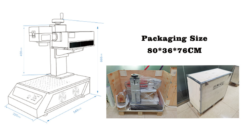 0.01mm Accuracy UV Laser Marking Machine For Glass Crystal White Plastic