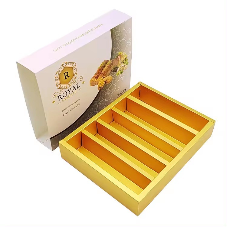 Eco Friendly Food Grade Custom Cookie Box Packaging With Sliding Drawer
