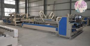 China Semi Automatic Electric Carton Folder Gluer Machine 3800mm×2000mm×1700mm on sale