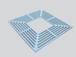China Square 	Cast Iron Counterweight Ductile Iron Tree Grate    Municipal Castings on sale