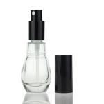 Spray Cap Serum Glass Bottle Matte Black 30ml