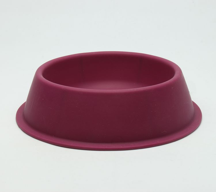 FDA Standard Red Plastic Pet Bowls / Dog Food And Water Bowl Food Grade