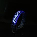 Safe Luminous LED Light Up Dog Collar , Dog Cat Pet Safety Flashing Collar