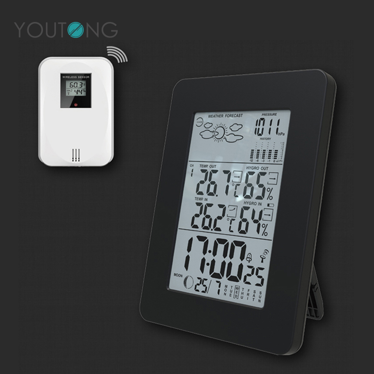 Weather Station Wifi Internet With Calendar Weekday Display Clock Alarm Thermometer Hygrometer