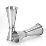 SS 340 20/40ml 25/50ml Liquor Measuring Cup Cocktail Jigger Bar Tool Set