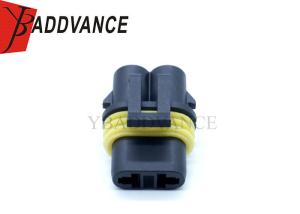 Quality Hot Sales 2 Pin Electrical Black Waterproof Female Cable Wire To Wire Connector For Fog Lights wholesale