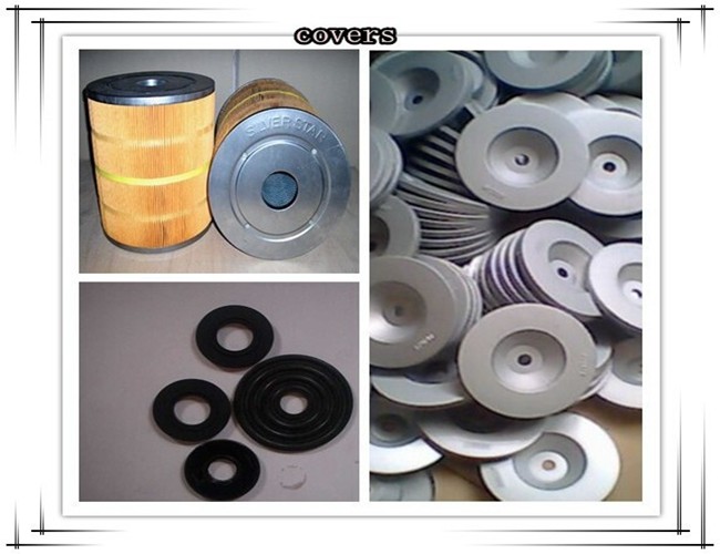 Mechanical Industry Dust Air Filters Material Galvanized Steel End Cap