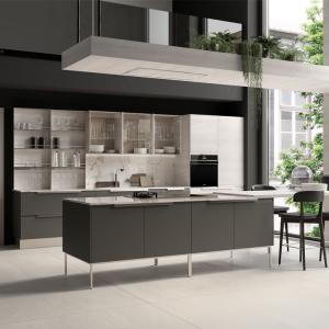 Quality Dark Grey Matt ODM PVC Kitchen Cabinets Australian Standard wholesale