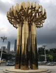 Large Size Stainless Steel Panels and Tubes Coating, Furniture PVD TiN Gold
