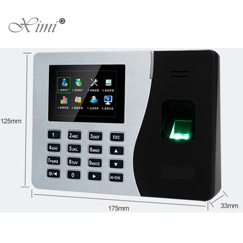 ZKTeco K14 Biometric Fingerprint Time Attendance System Machine With TCP/IP Fingerprint Time Recorder With Battery