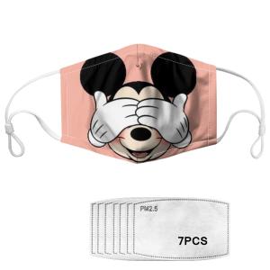 Quality Cartoon 5 Ply Washable childrens face mask With Elastic Earloop wholesale