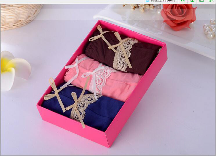 Custom design flat pack cardboard paper underwear packaging folding box