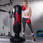 Punching Heavy Bag,Inflatable Punching Bag Freestanding Fitness Punching Boxing