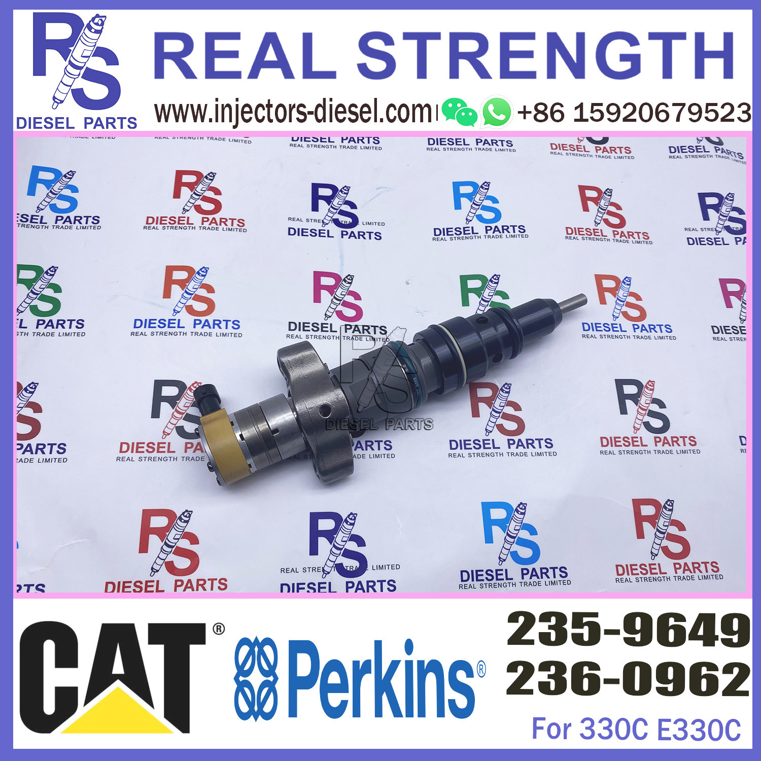 Common rail fuel injector 235-9649 2359649 diesel engine fuel injector spare parts 235-9649